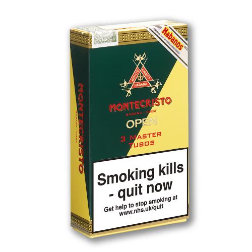 Montecristo Open Master Tubed Cigar - Pack of 3